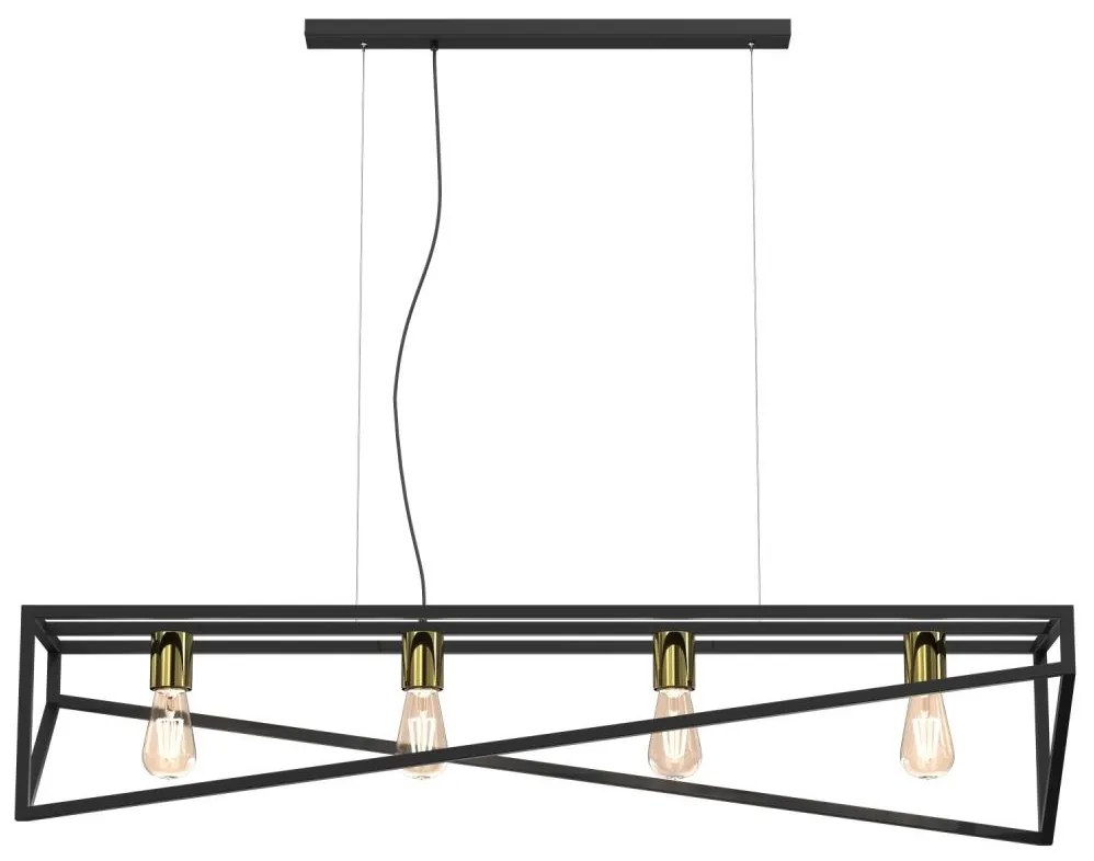Csillár zsinóron GOTE 4xE27/60W/230V