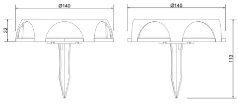 Globo 36506 - LED Napelemes lámpa LED/1,2W/3V IP65