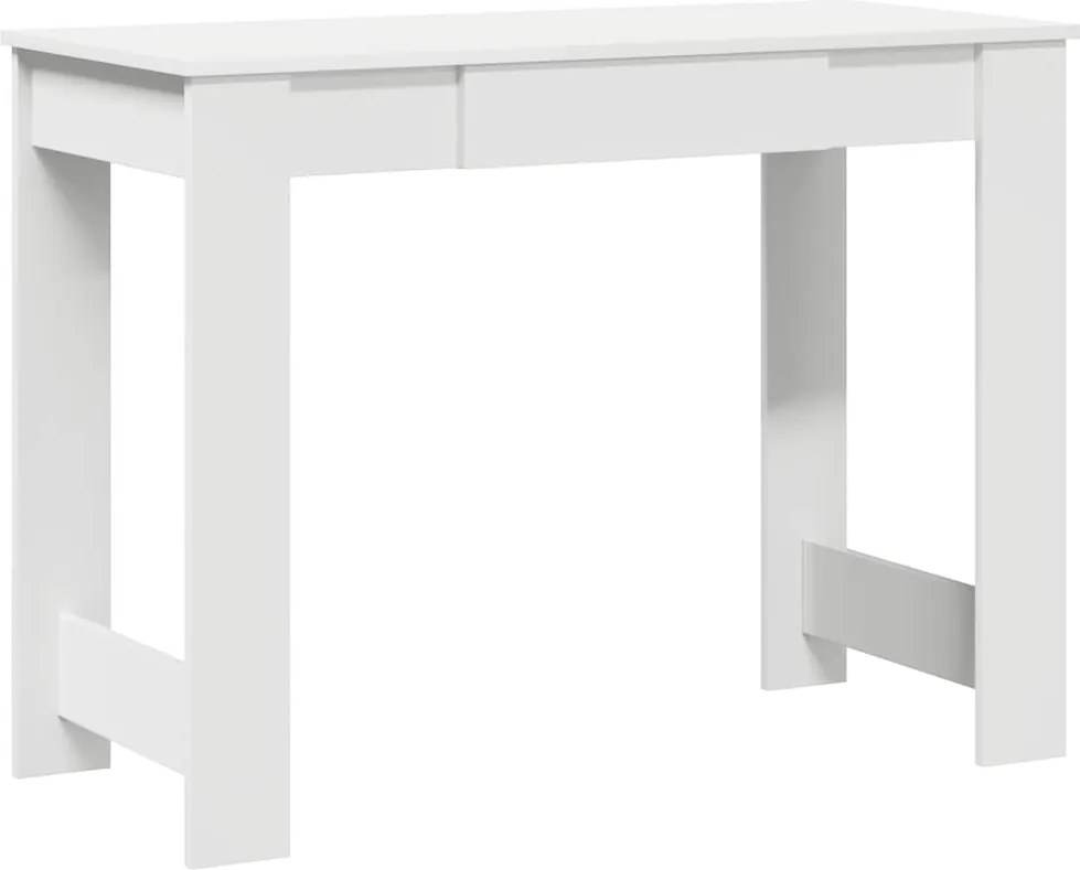 vidaXL fehér forgácslap íróasztal 100x45x75 cm