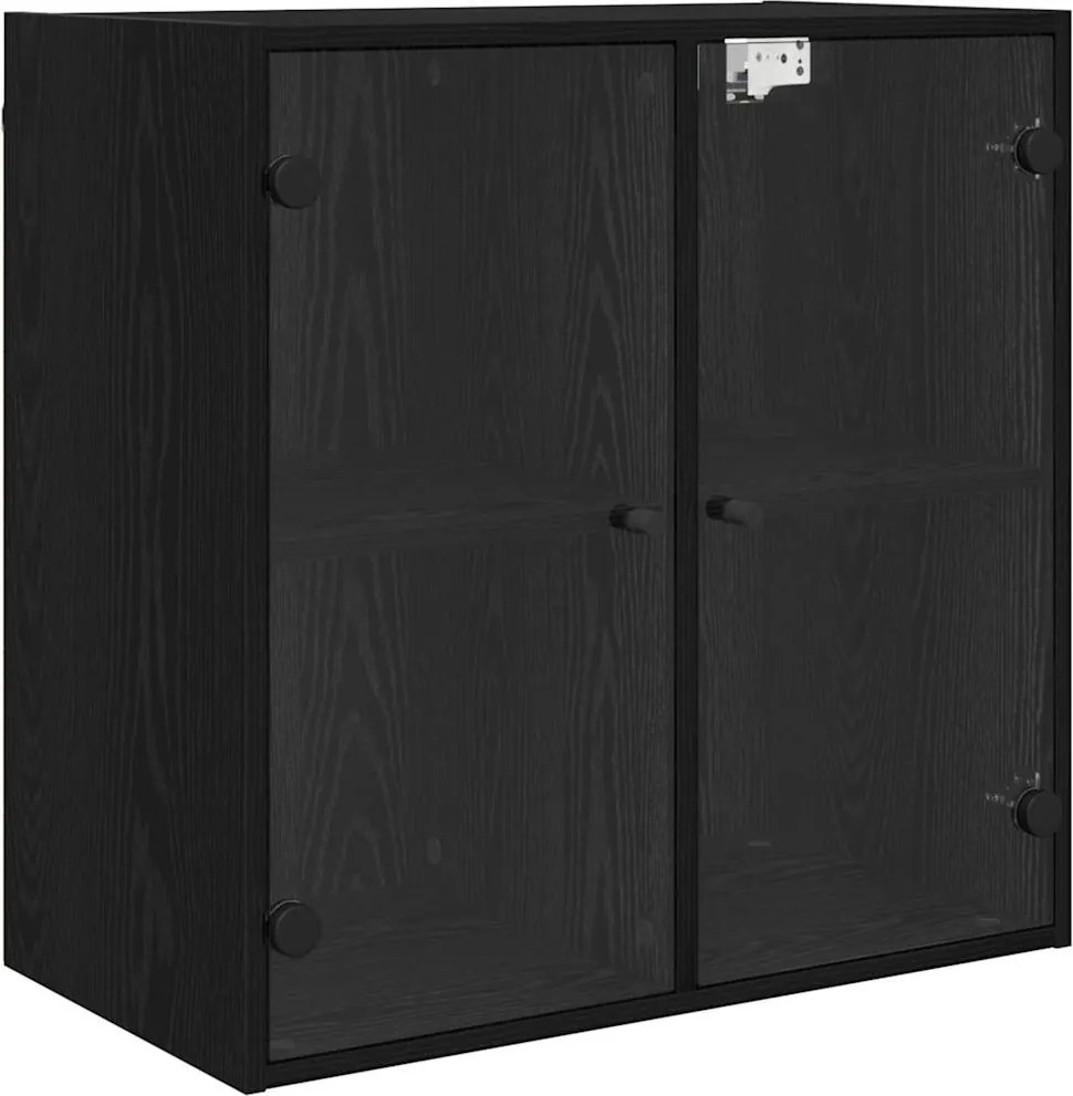 vidaXL Fali Szekrény Fekete tölgy 68 x 37 x 68,5 cm Faanyag