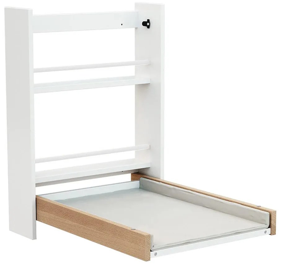 Falra szerelhető, lehajtható pelenkázó