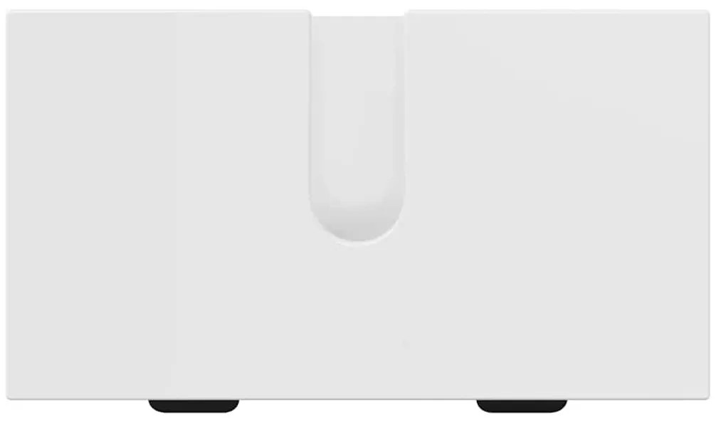 Fürdőszoba bútor szett 2 pcs Magasfényű fehér 39.5 x 36 x 88 cm
