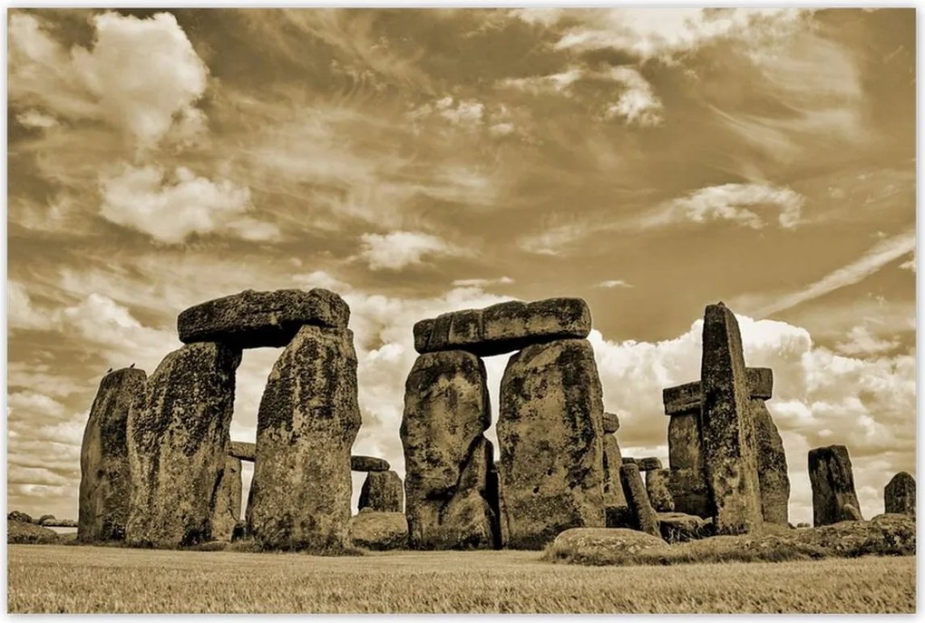 Stonehenge poszter 120x80 szépia