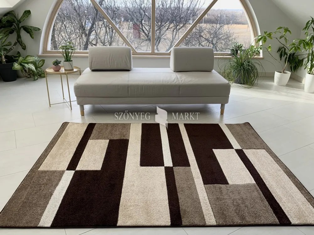 Comfort 4738 barna modern szőnyeg 60 cm-es szett