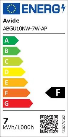 LED izzó, GU10 spot, 7W, 620lm, 4000K, AVIDE (AVLED039)