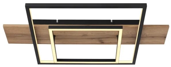 Globo 67289D - VANNI LED fényerőszabályozható mennyezeti lámpatest LED/24W/230V barna/fekete