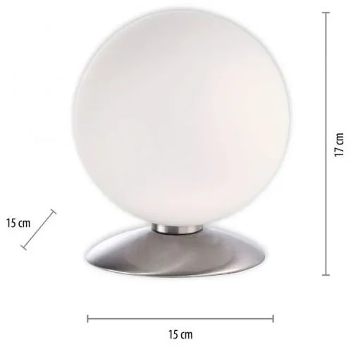 Paul Neuhaus 4013-55-LED Dimmelhető asztali lámpa BUBBA 1xG9/3W/230V matt króm