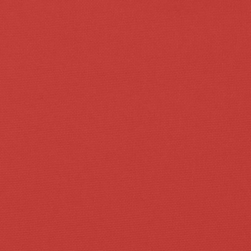 4 db piros oxford szövet háttámlás székpárna 100x50x3 cm