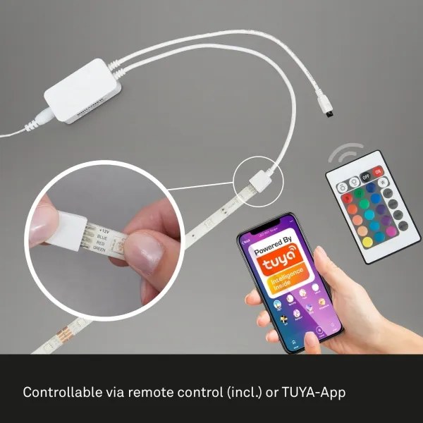 Brilo - LEG RGBW Dimmelető szalag 6,5m LED/18W/230V Wi-Fi Tuya + távirányító