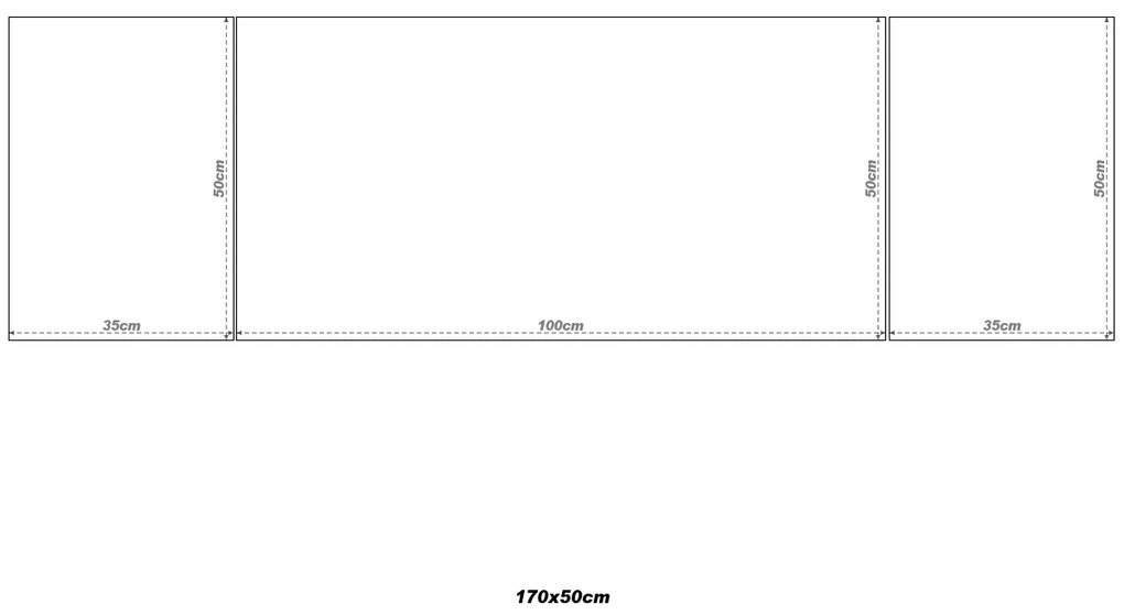 Gario 3 részes vászonkép fotóból Méret: 90 x 30 cm