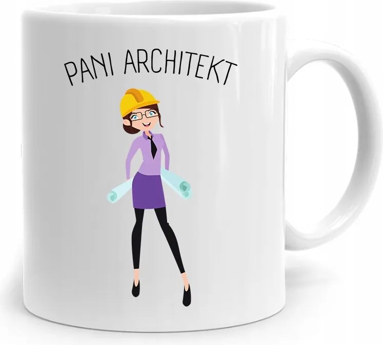 Építész Tervező Bögre Építész Asszony Nyomtatott Fényképpel