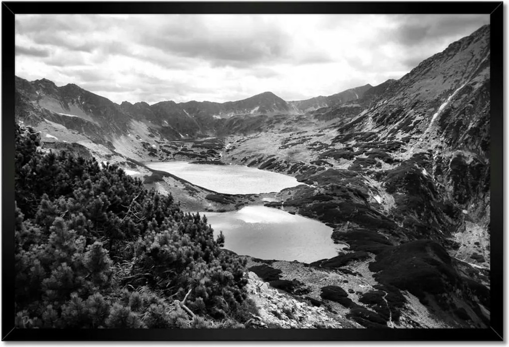 Poszterek keretben 60x40 Tátra Lengyel hegyek Kilátás