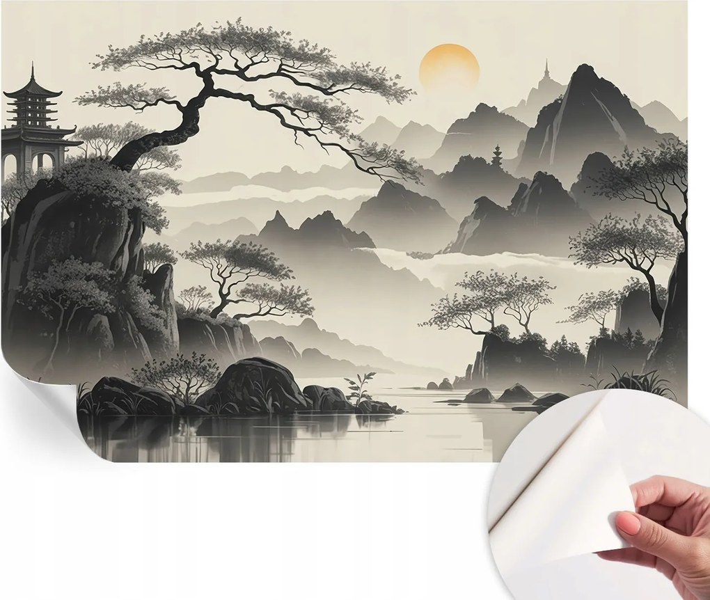 Design fali fotótapéta öntapadós keleti táj 104x70 cm