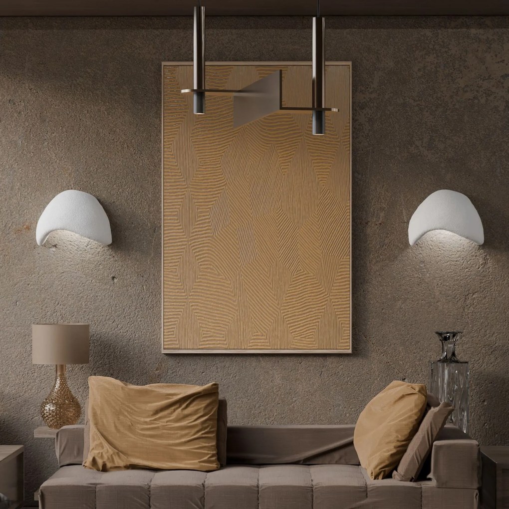 Fali Lámpa Szett (2 db)Wabi Sabi Shell - Fehér