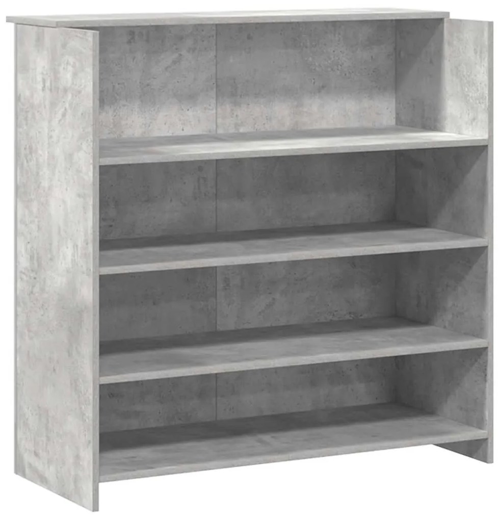 vidaXL recepciós pult betonszürke 180x50x103,5 cm szerelt fa