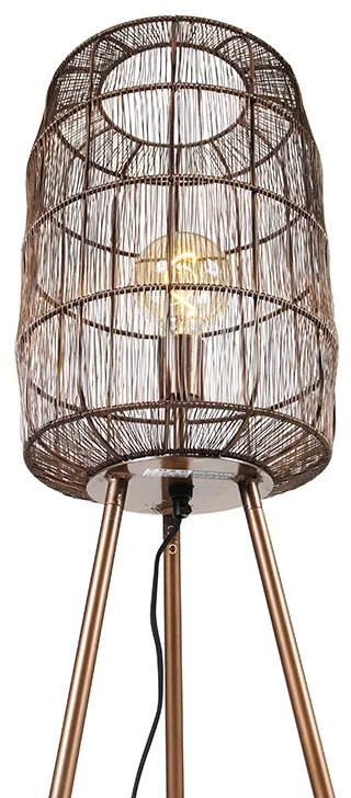 Modern állólámpa háromlábú réz - Redo