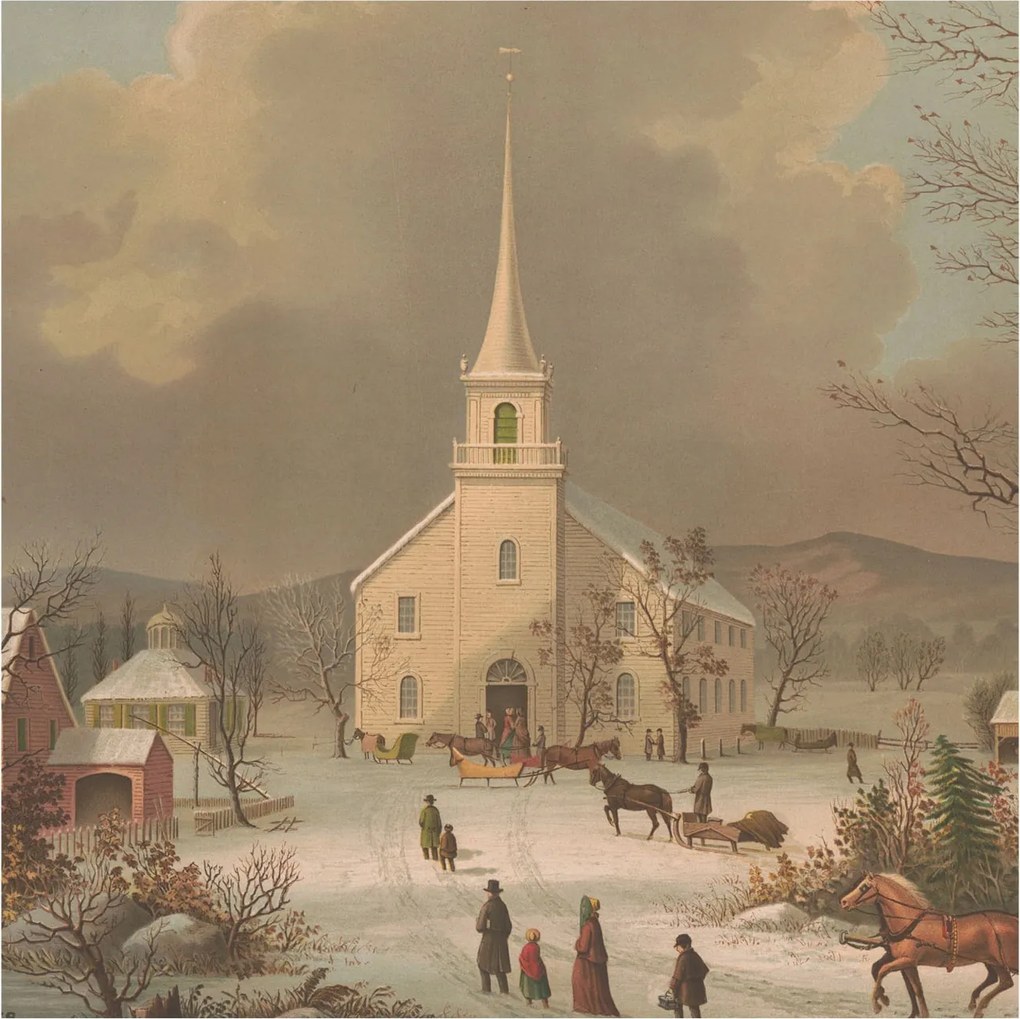 Dekoratív fotótapéta falra Könnyű összeszerelés Téli tájkép 250x250 Ragasztó