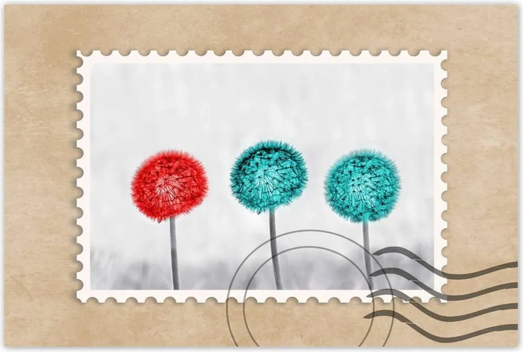 Poszterek 90x60 Piros pitypang