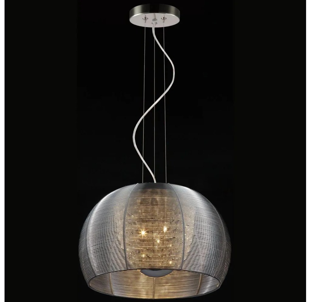 Searchlight 20019 - Csillár zsinóron 3xE14/40W/230V átm. 35 cm füstös