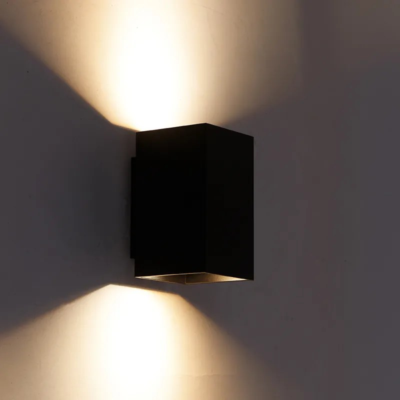 Modern okos fali lámpa fekete, 2 WiFi GU10-zel - Sandy