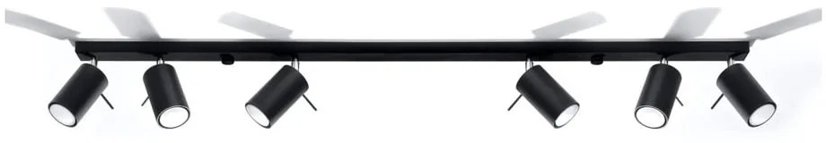 Etna 6L fekete mennyezeti lámpa - Sollux