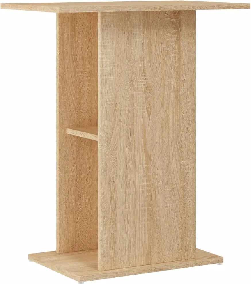 vidaXL Sonoma tölgyfa akváriumállvány 60,5 x 36 x 72,5 cm rétegelt fából