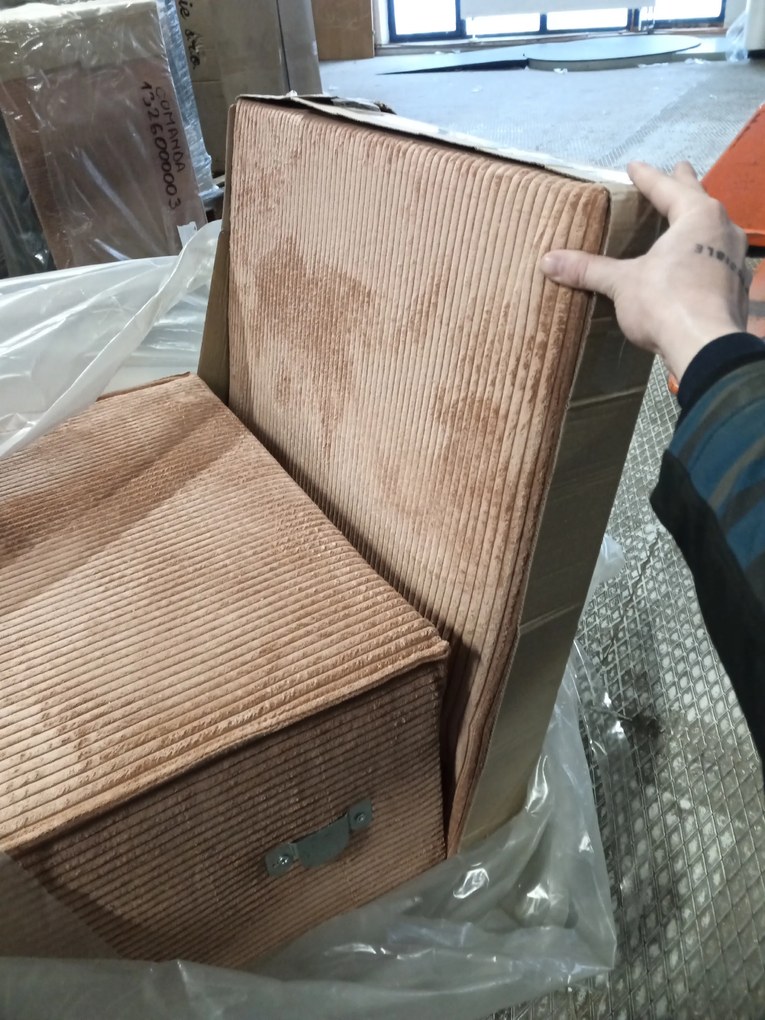 AKCIÓ Terrakotta sarokkanapé SMART COSARO, kétoldalas + 2 díszpárna INGYENESEN II. osztály