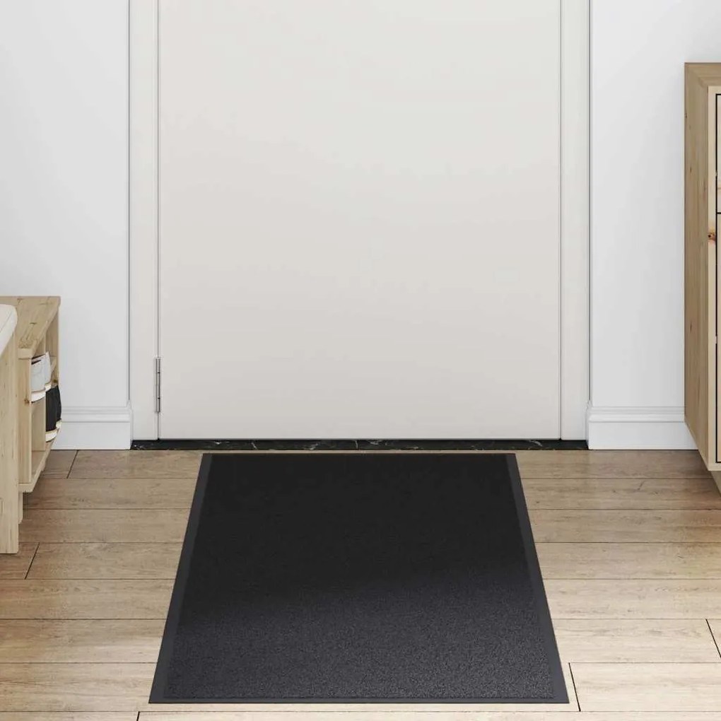 fekete lábtörlő 60x150 cm
