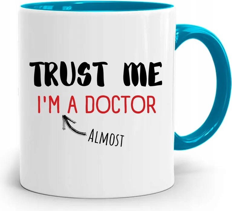 Kék Bögre Dr. Trust Me I'M A Doctor fényképes nyomtatással