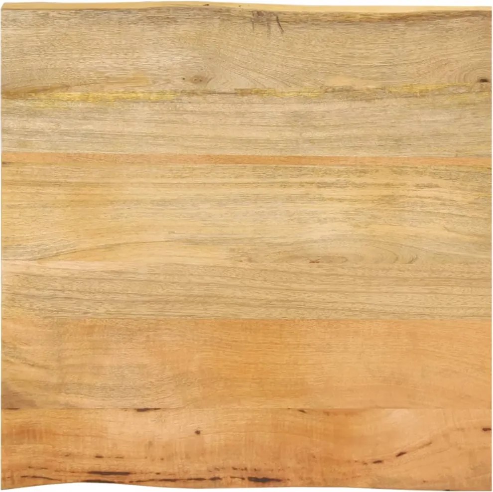 vidaXL tömör mangófa természetes élű asztallap 60 x 60 x 2,5 cm