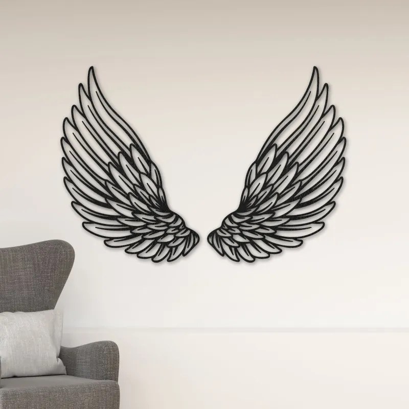 Kivételes fa faldekoráció angyalszárnyak | ANGELIC