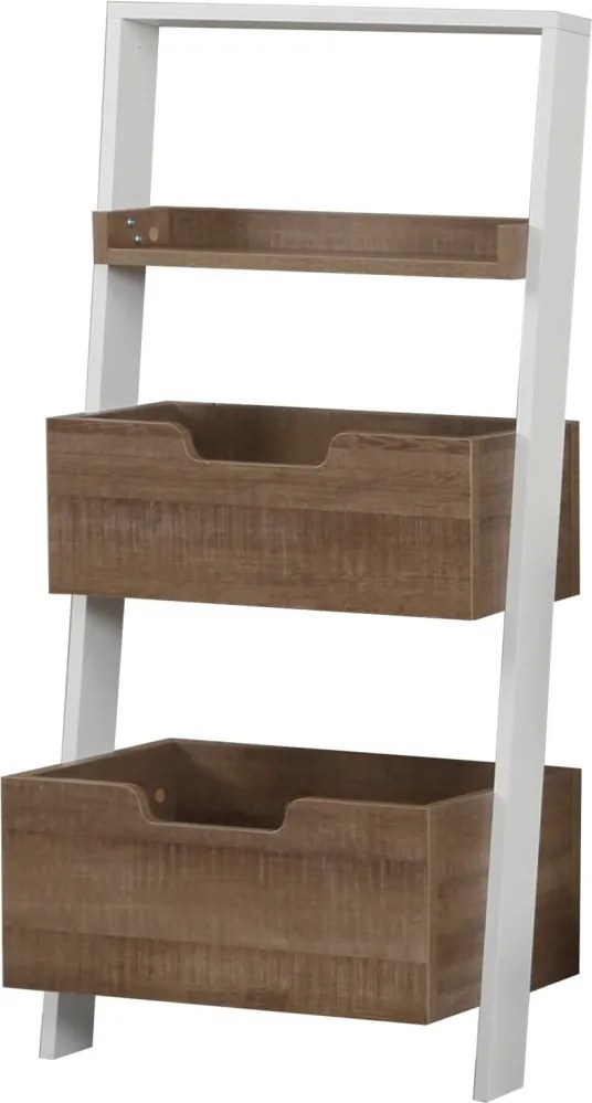 Low könyvespolc, sötét tölgy, 59 cm