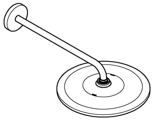 GROHE 26557000 - Fejzuhany-készlet RAINSHOWER 310 422 mm fényes króm