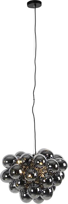 Okos függőlámpa fekete füstüveggel, 8-as, kerek, 8 Wifi G9-cel - Uvas