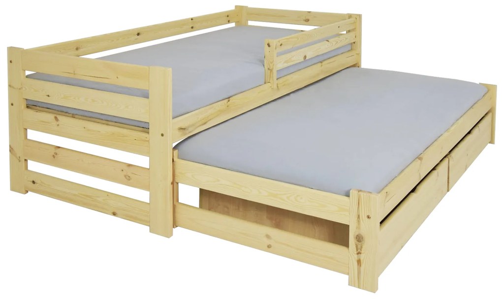 Wilsondo VERONIKA 7 gyerekágy 90x200 vendégággyal - natúr