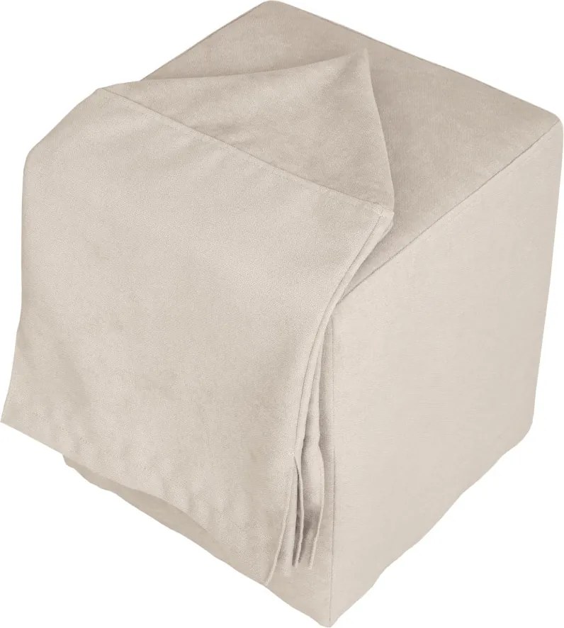 Cube H puff huzattal - K08 szövet - krém R