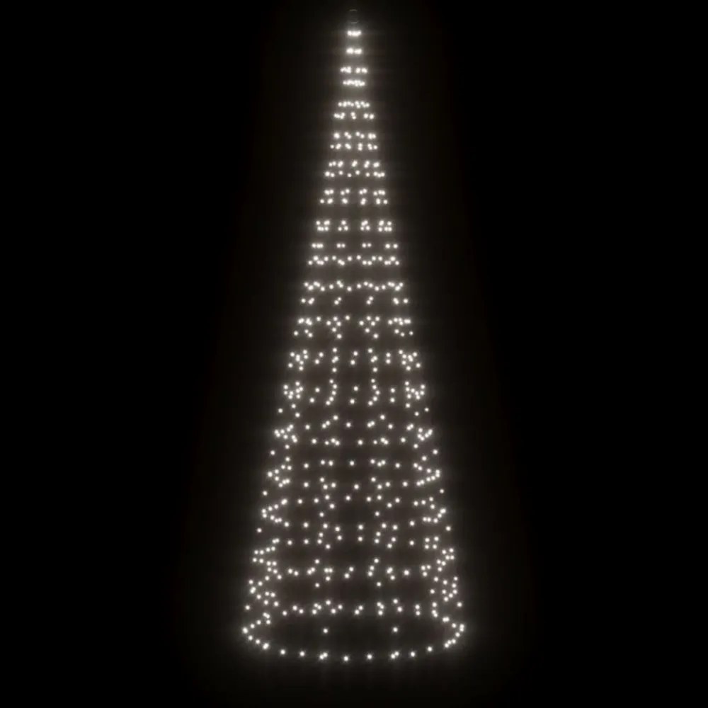 hideg fehér LED karácsonyfa zászlórúdra 550 LED 300 cm
