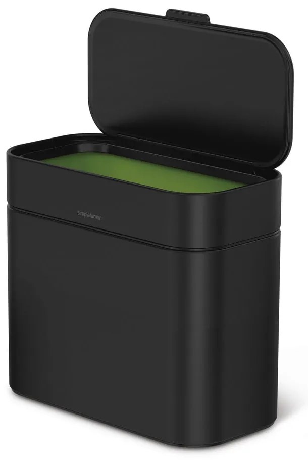 Matt fekete komposztálható hulladék gyűjtő 4 l – simplehuman