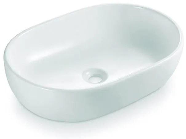Bathco 4037 - Ráépíthető mosdó TOULOUSE 59x41,5 cm porcelán/fehér