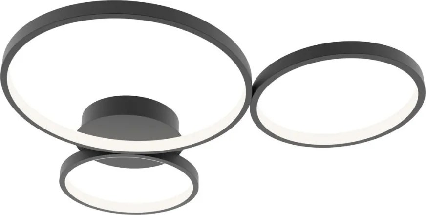 ITALUX SPL-20452-3-BK MAVER Modern LED Mennyezeti Lámpa Fekete LED IP20