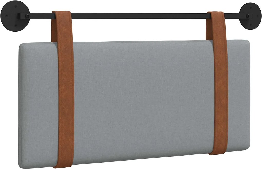 vidaXL Fali Fejtámla Falra szerelhető Világosszürke 80 x 40 cm Faanyag