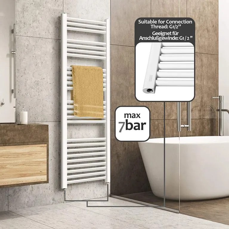 AQUAMARIN Törölközőszárító radiátor 1600 x 600 mm 704 W