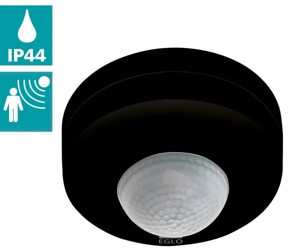 Eglo 97422 - Kültéri mozgásérzékelő DETECT ME 6 12 m fekete IP44