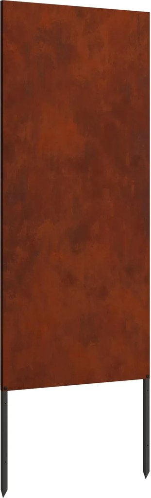 vidaXL Kertvédő vászon Rozsdás 50 x 140 cm időjárásálló acél
