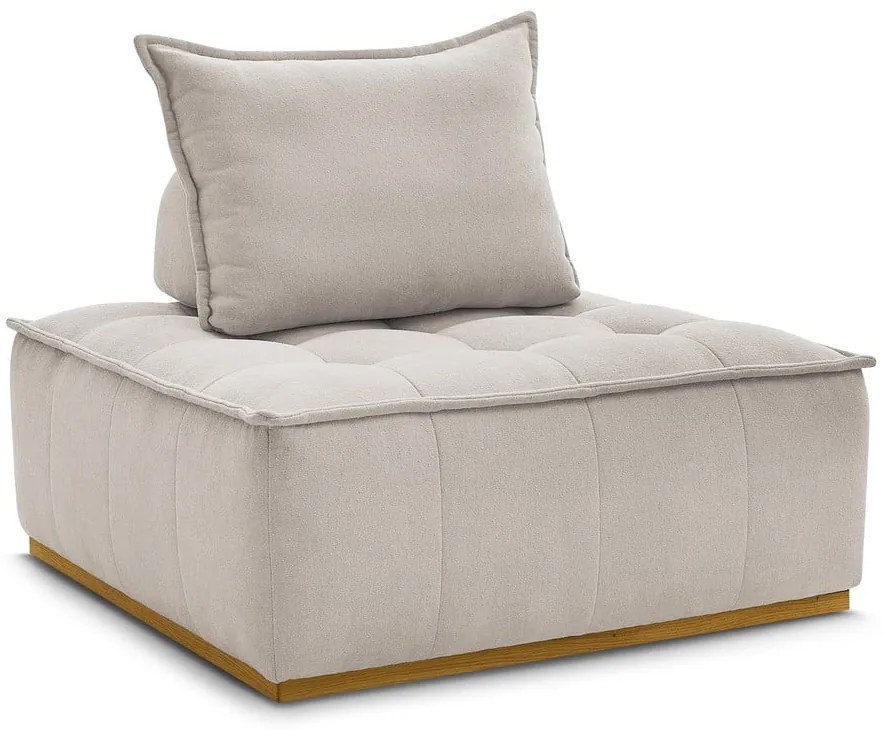 Bézs zsenília fotel Elisa – Bobochic Paris