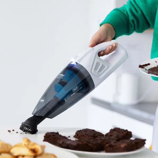 Niceboy ION Hurricane R1 - Újratölthető kézi porszívó 50W/2200 mAh fehér/kék