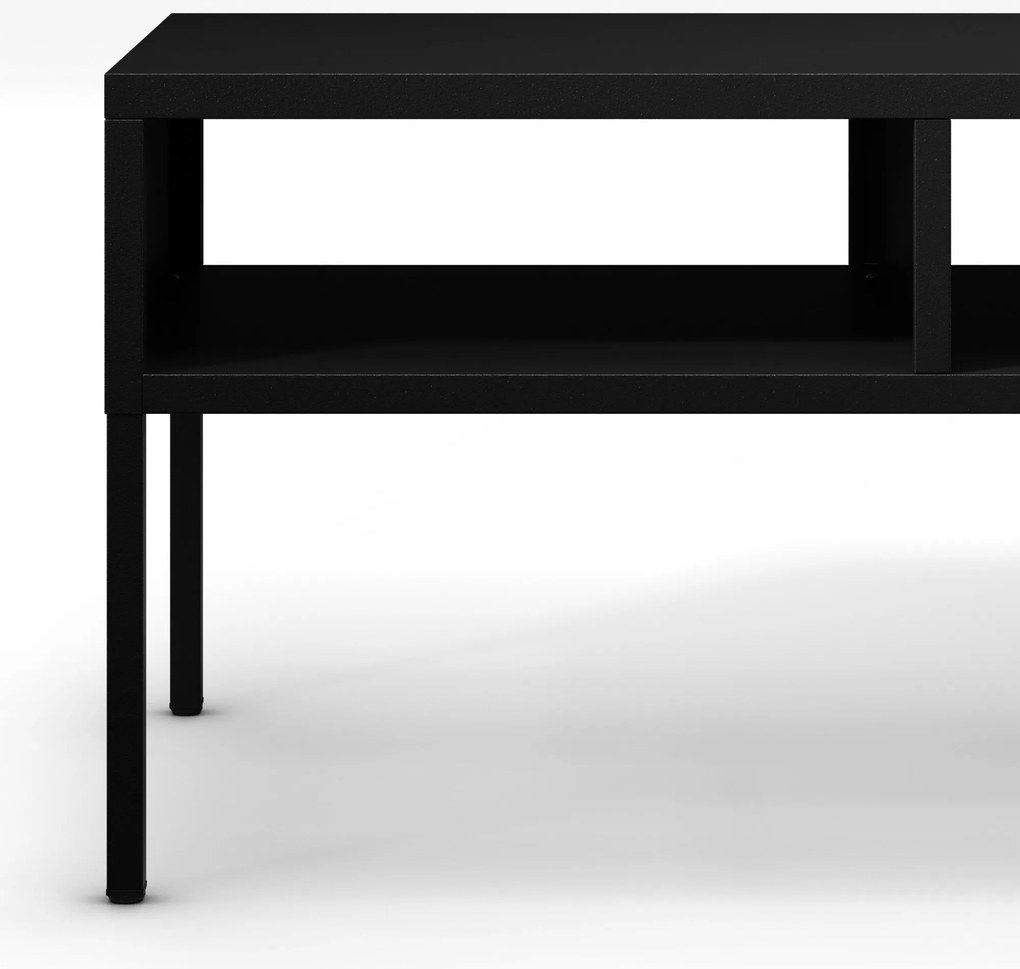 MATTEO dohányzóasztal 900 x 450 x 450 mm, fekete