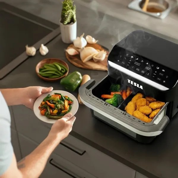 TESLA Electronics AirCook multifunkciós digitális légsütő 10 l 2400W/230V