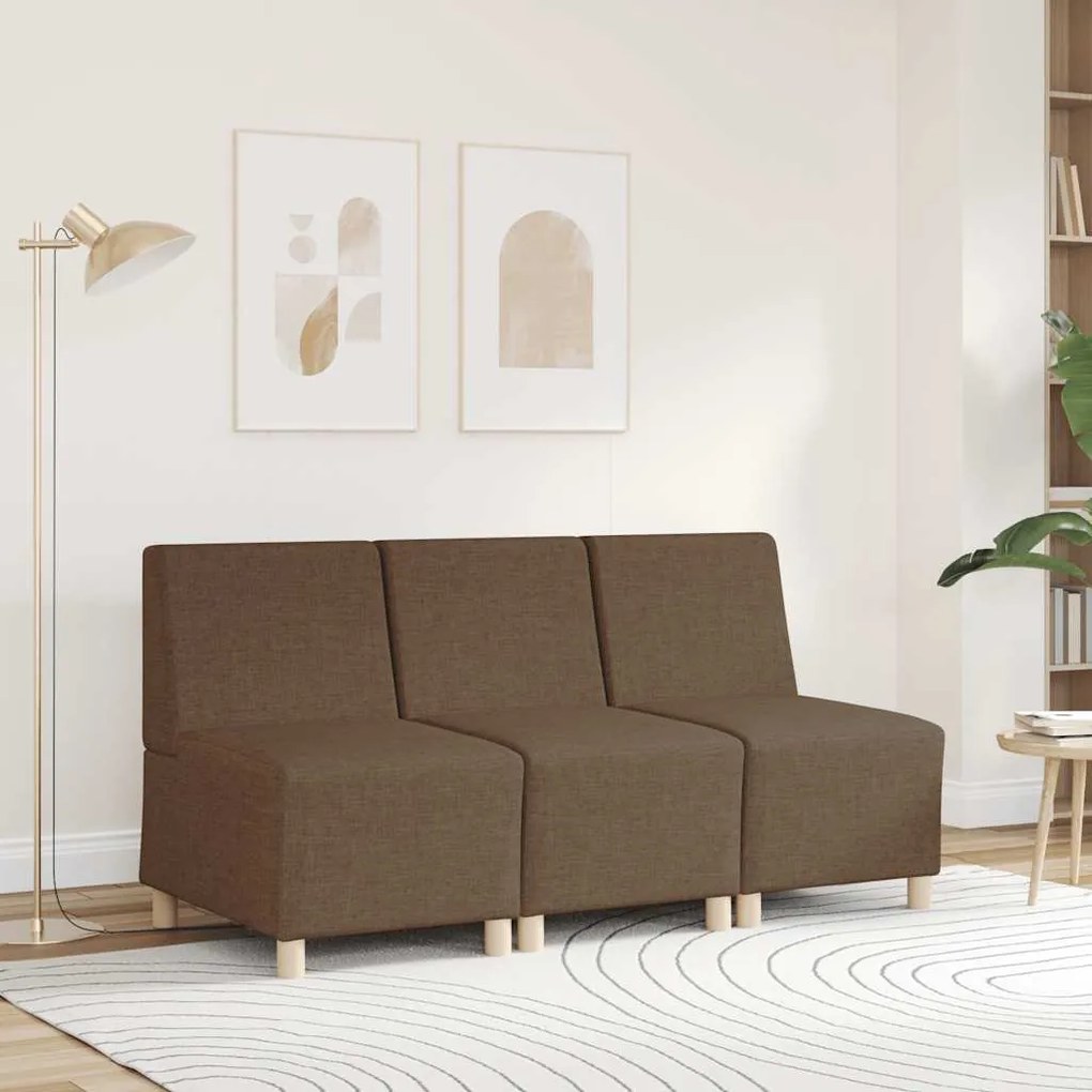 barna szövet kanapéfotel 55 cm