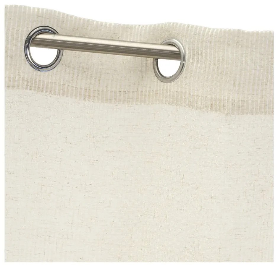 Bézs lenkeverék fényáteresztő függöny 140x260 cm Fifties – Casa Selección